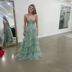 strapless open back dress dark green homecoming dresses,short cocktail dress,emerald green homec –  luladress